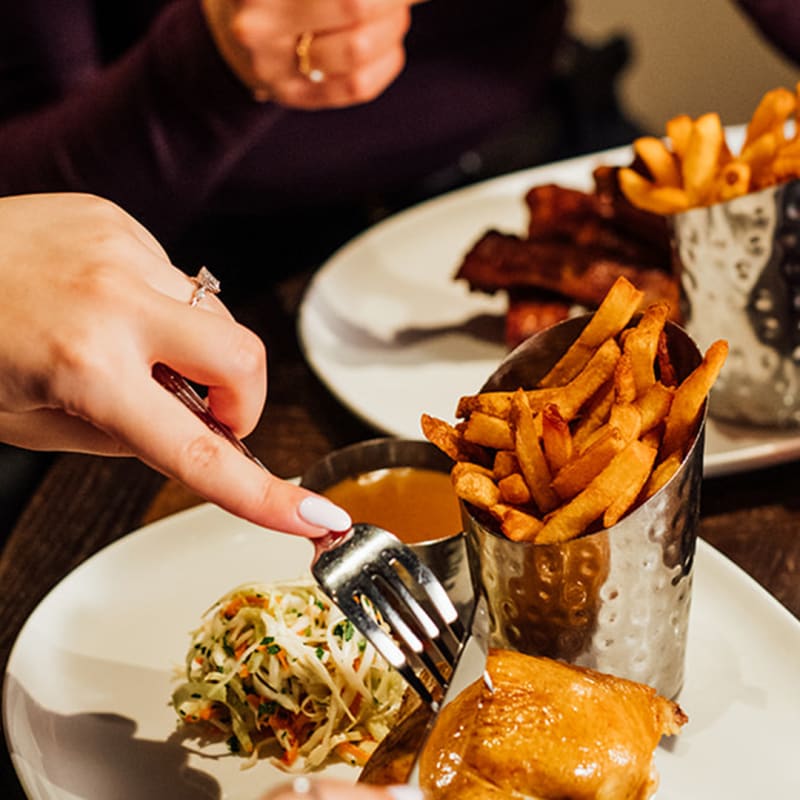 2 delicious plates from the restaurant.
