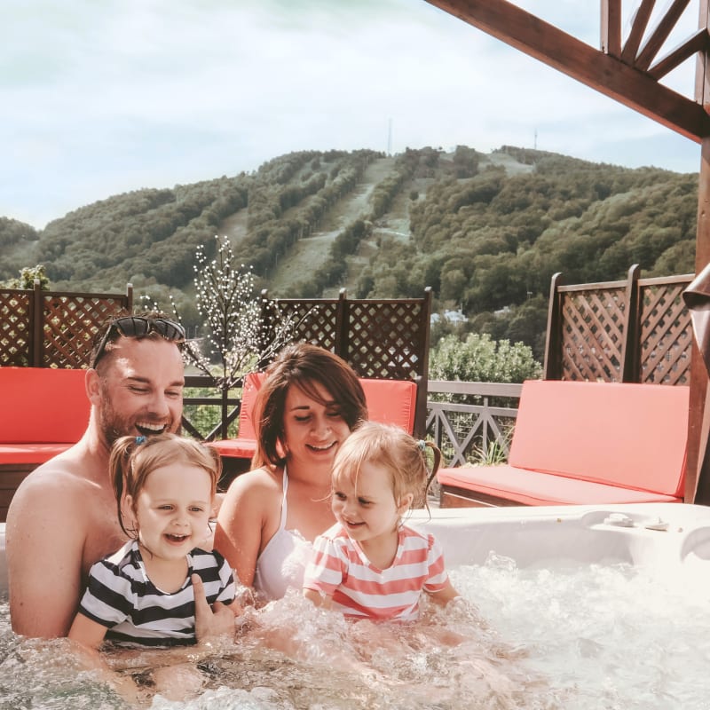 Family in the spa.