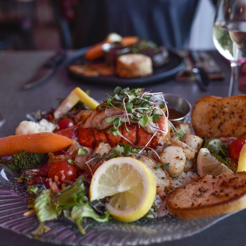 Assiette de homard.