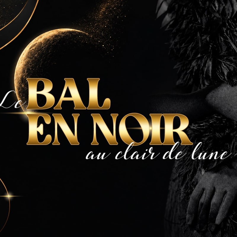 Affiche du Bal en noir au clair de lune.