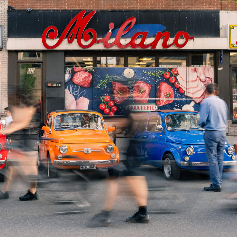 Vintage car show at ItalfestMTL.