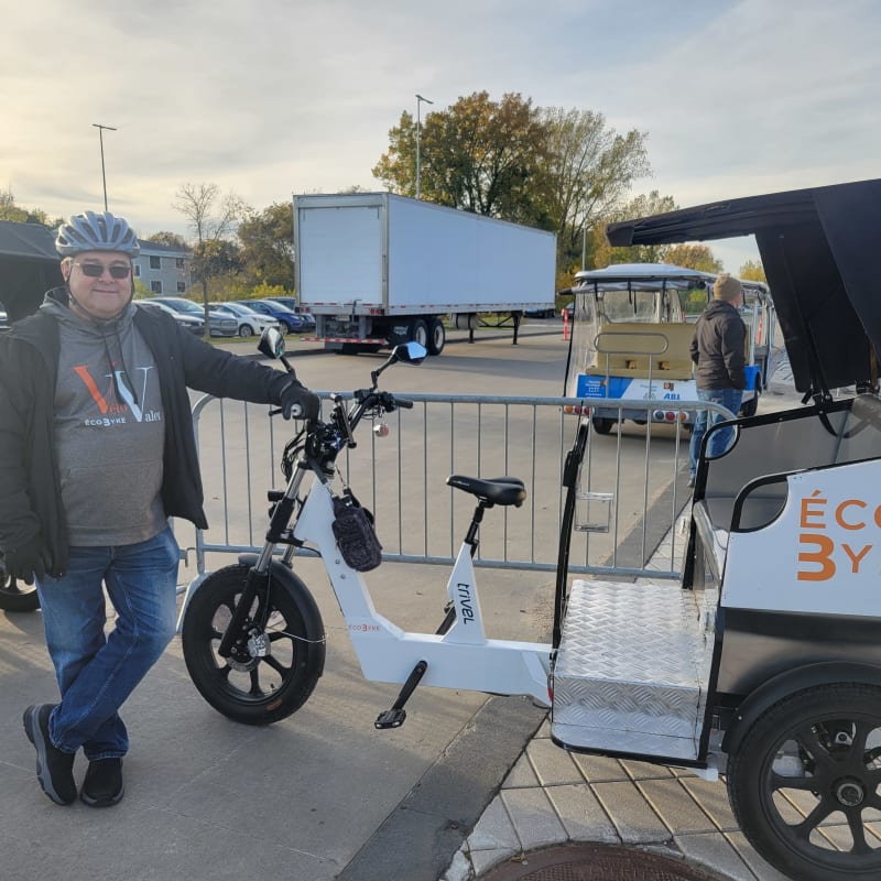 Vélo-taxi à l'événement Délices d'automne.