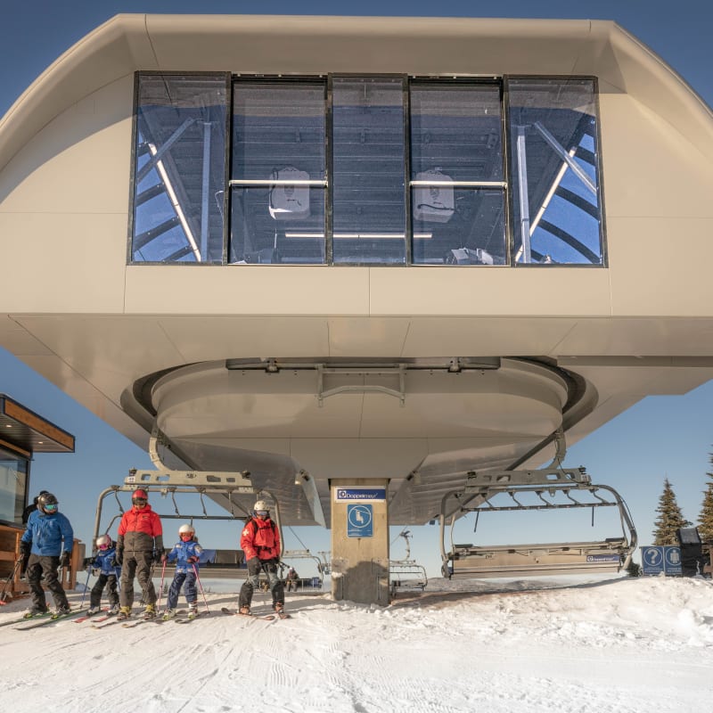 Ski lift at Mont Grand-Fonds.