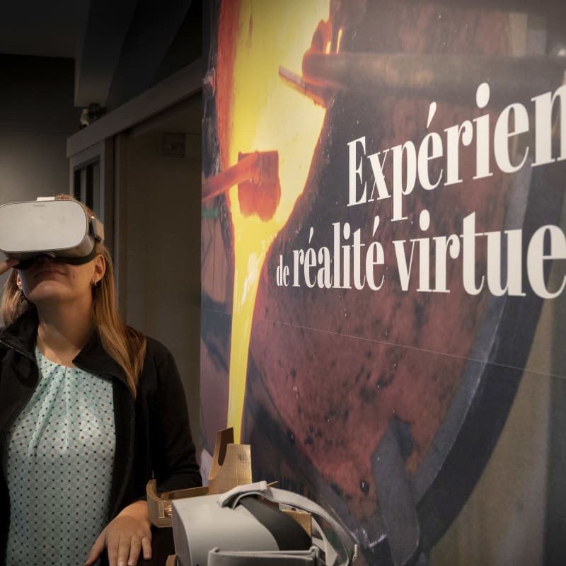 Activités de réalité virtuelle au Musée de bronze d'Inverness.