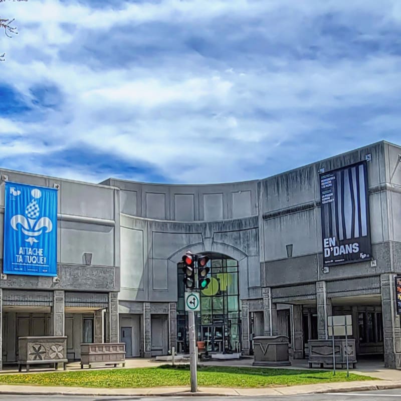 Outside of the Musée POP.