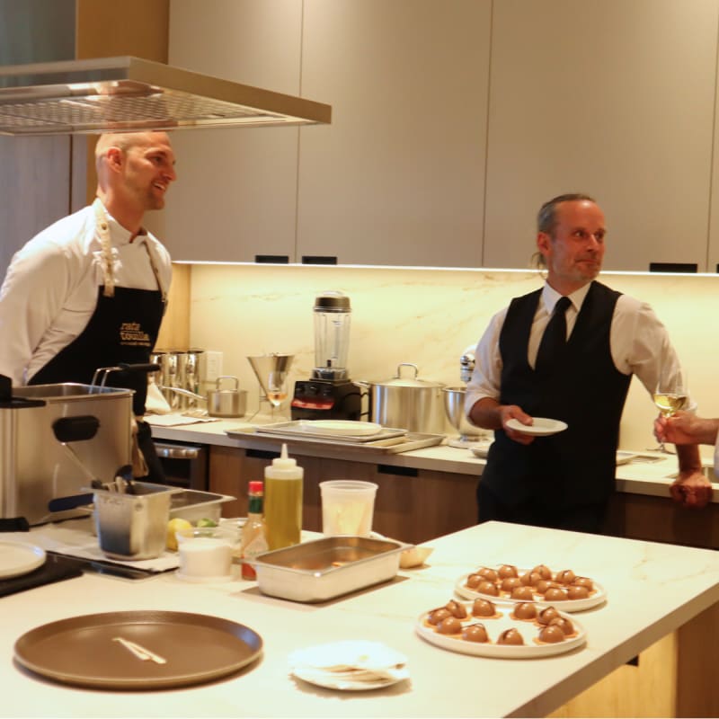 Cooking workshop presenters at Ratatouille.