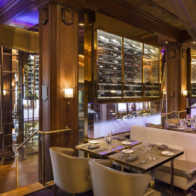 Cellier au Restaurant Le Champlain.