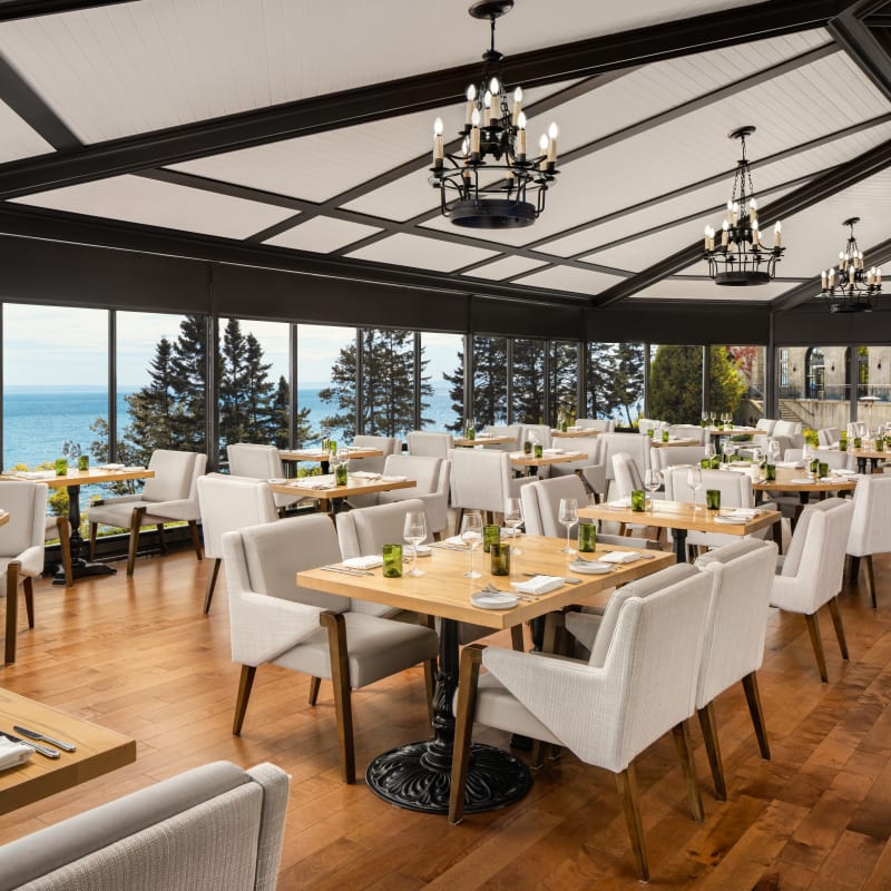 The Saint-Laurent Restaurant at Fairmont Le Manoir Richelieu.