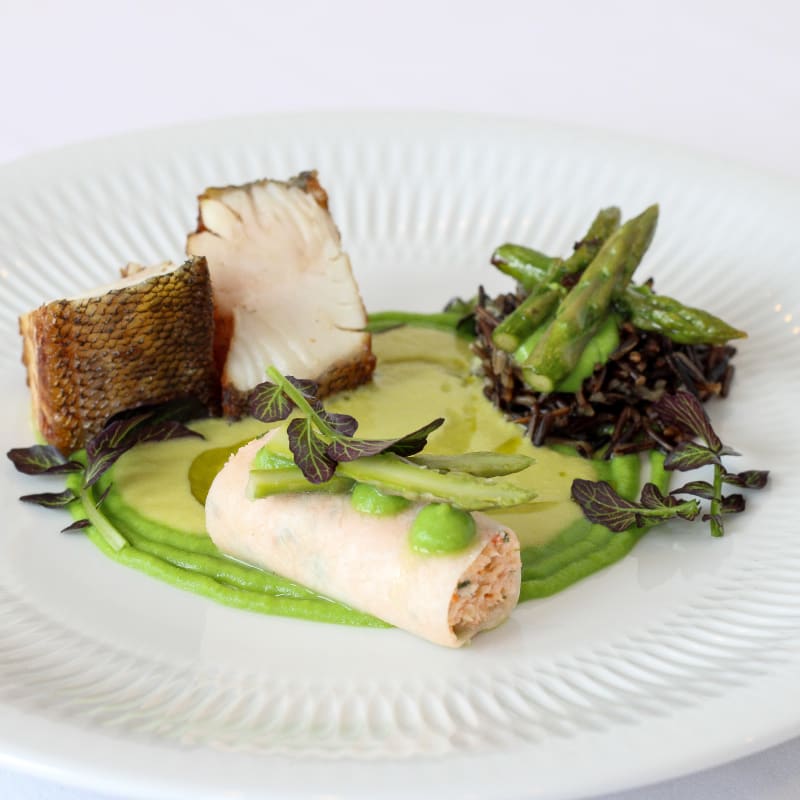 Assiette gourmande au restaurant Le Riverain au Ripplecove.