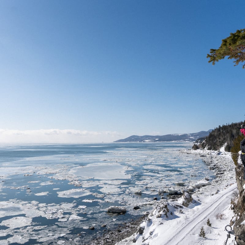 Via ferrata in Charlevoix.