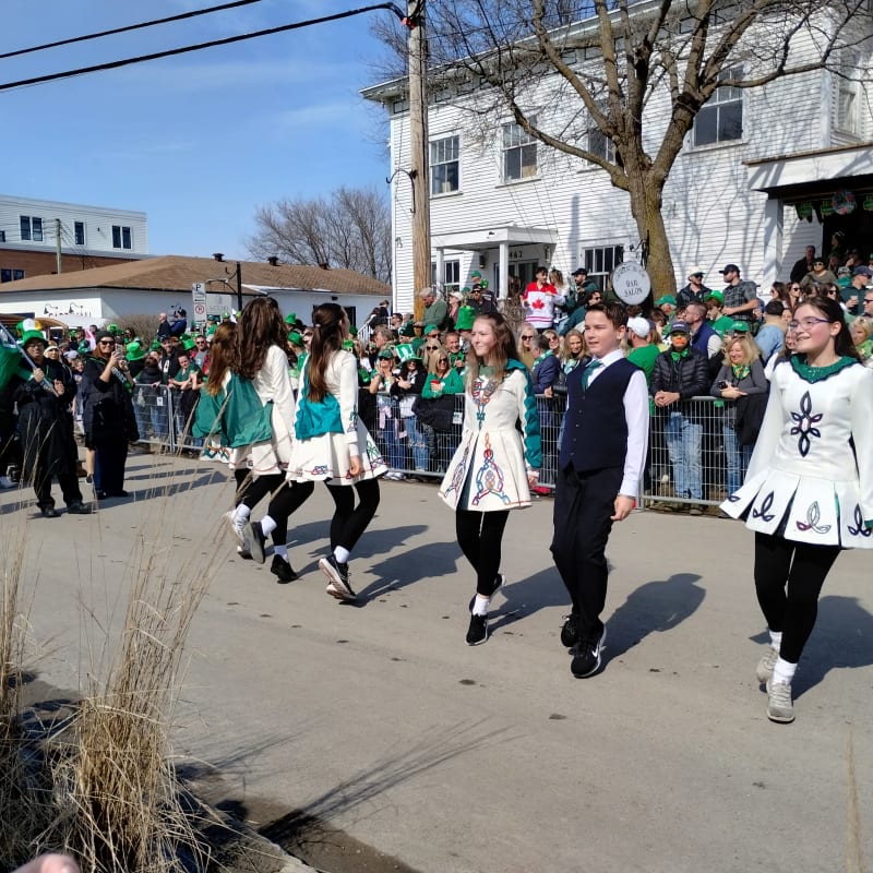 Irish dance troupe at St. Patrick's Day Parade in Hudson