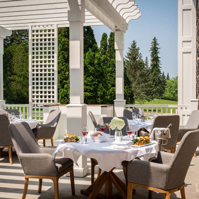 Patio at StoneHaven Le Manoir.