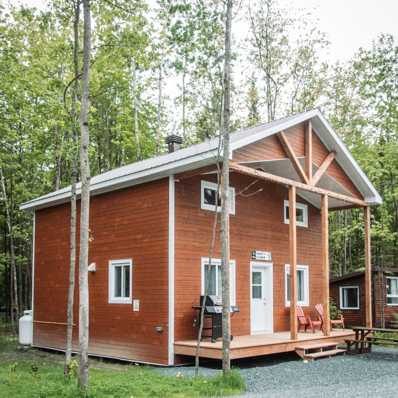 Cabin at parc régional de la Rivière Gentilly.