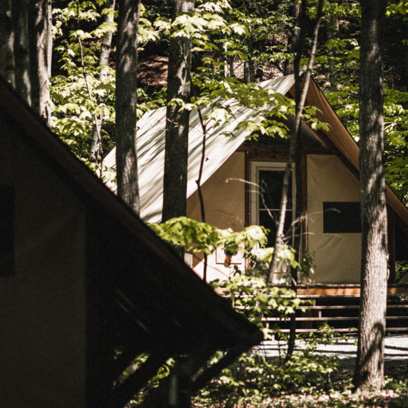 Cabin at parc régional de la Rivière Gentilly.