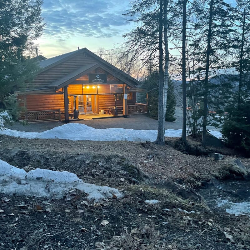 Landscape at the end of the day at Cabane Arthur Raymond. 