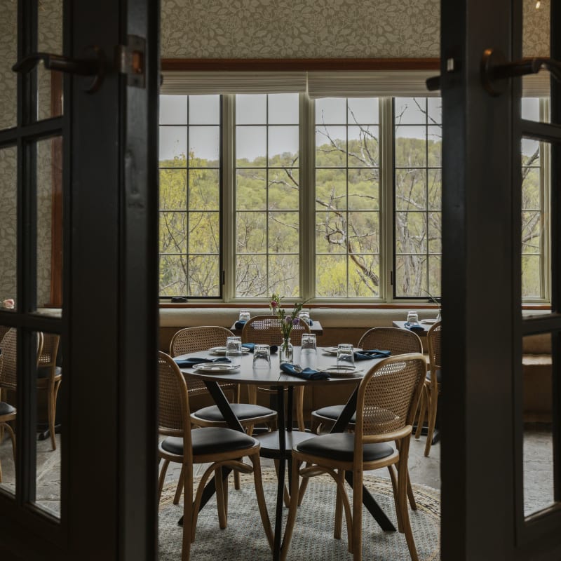 Salle à manger du restaurant.