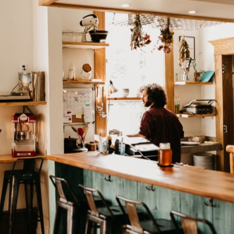 Intérieur du Café des orties