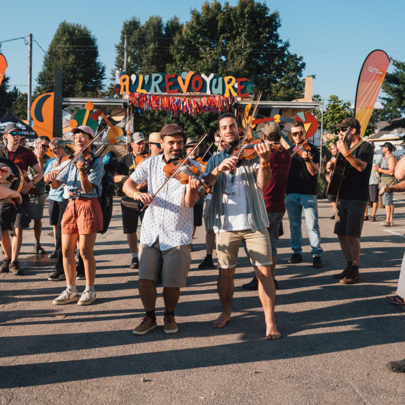 Folk music festival in Petite Nation.