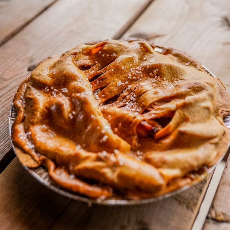 Tarte aux pommes au Verger le Gros Pierre.