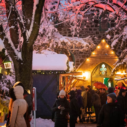 Marché de Noël et des traditions (Christmas traditions market) in Longueuil