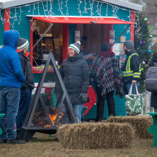 Christmas market in Vieux-Saint-Eustache
