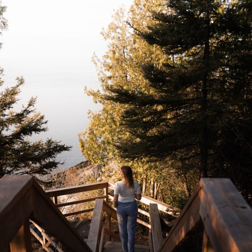 Recharge between the river and the mountains at Fairmont Le Manoir Richelieu.