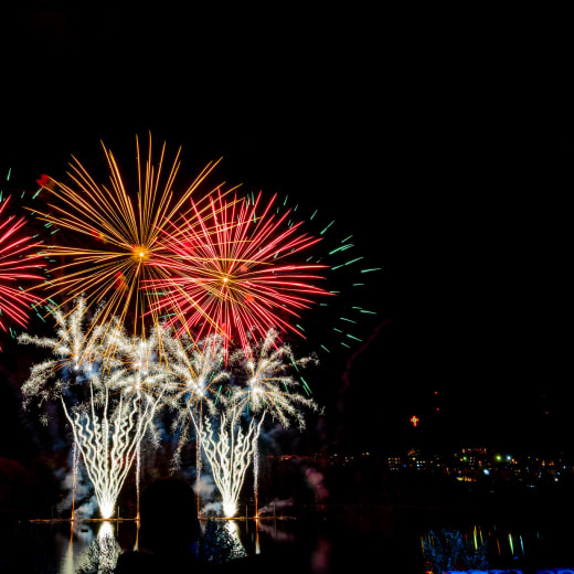 Des spectacles pyromusicaux 