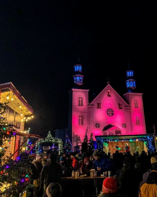 Marché de Noël à Portneuf. Marché de Noël à Portneuf.
